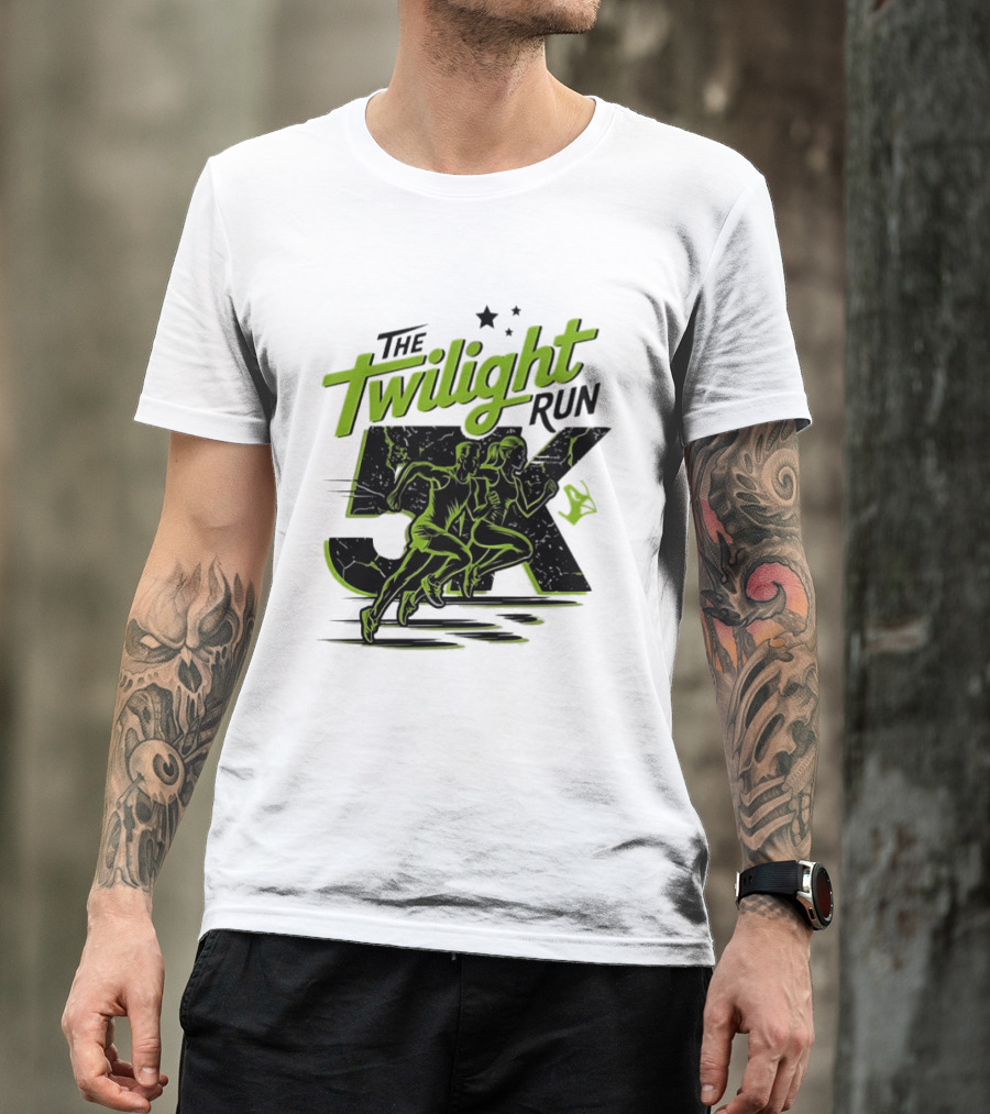 The Twilight Run 5K Runners And Stars Night Race Event T-Shirt