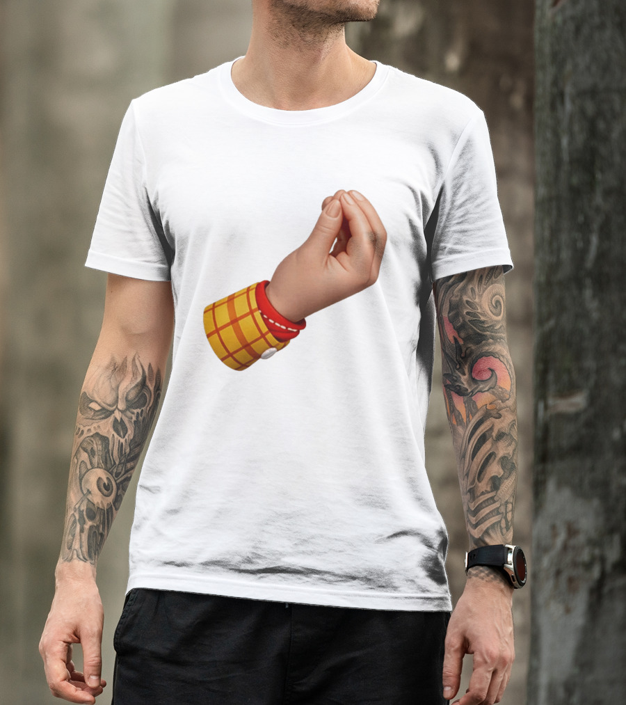 Woody's Italian Hand Gesture Pixar Character Sleeve T-Shirt