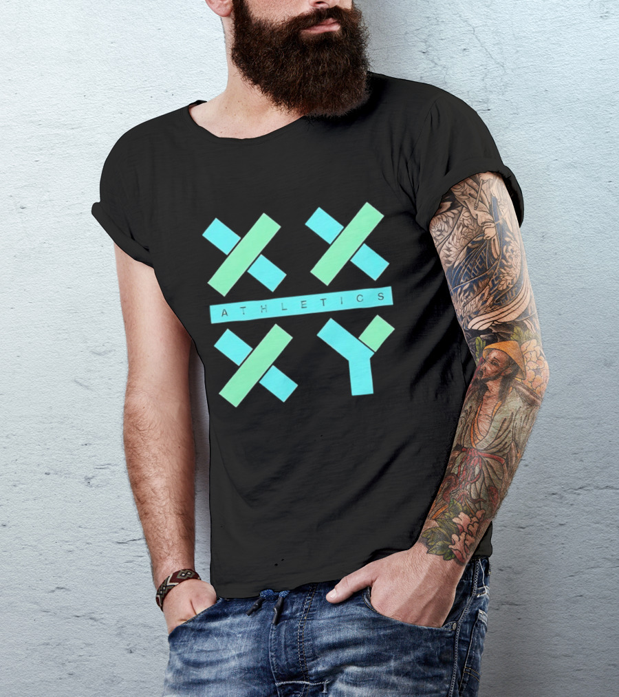 Athletics X Y Geometric Shapes Sports Abstract T-Shirt