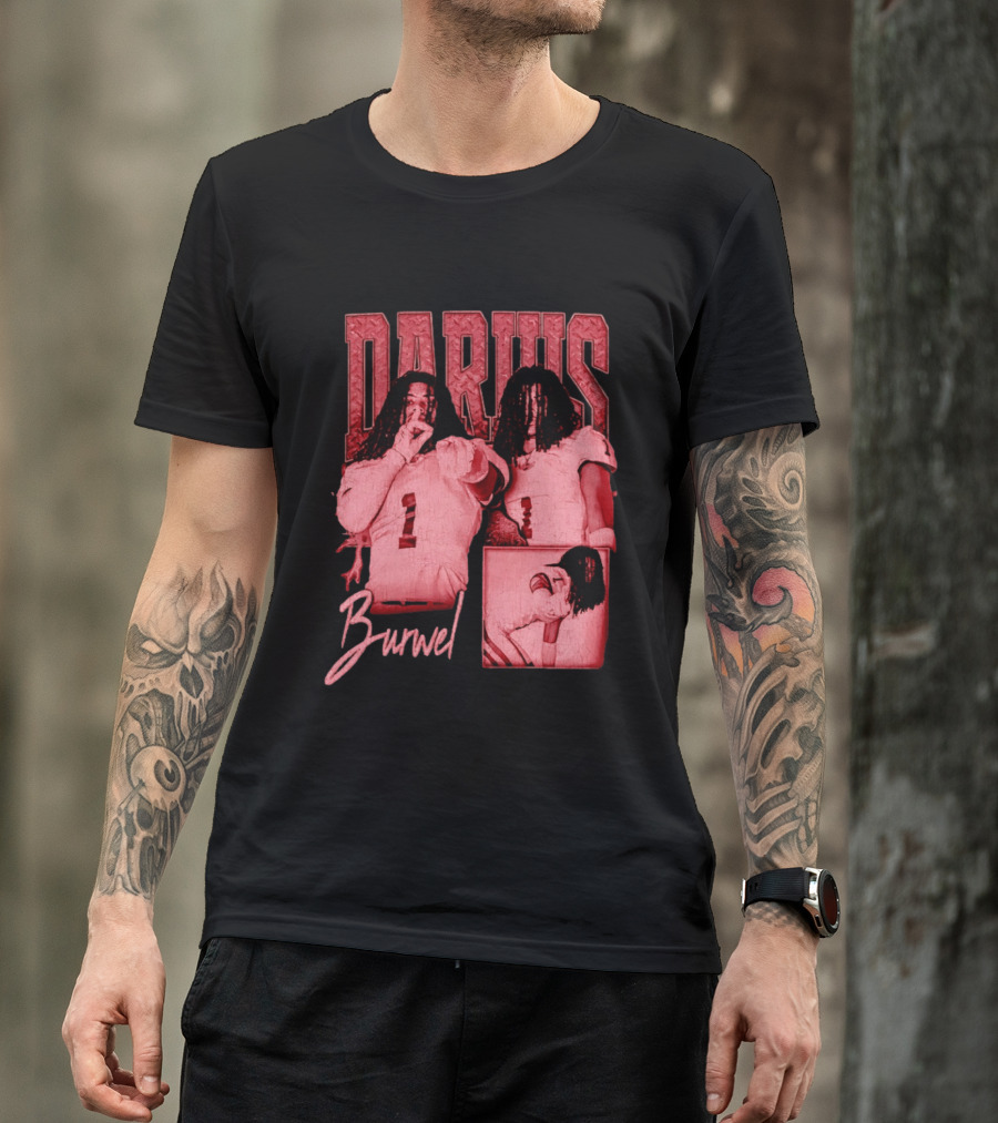 Darius Burwell Football Player Athlete Sports Number 1 T-Shirt