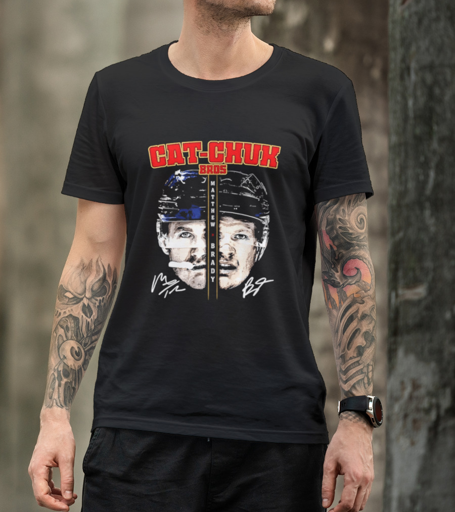 Florida Cat Chuk Bros Matthew Brady Tkachuk Signatures T-Shirt