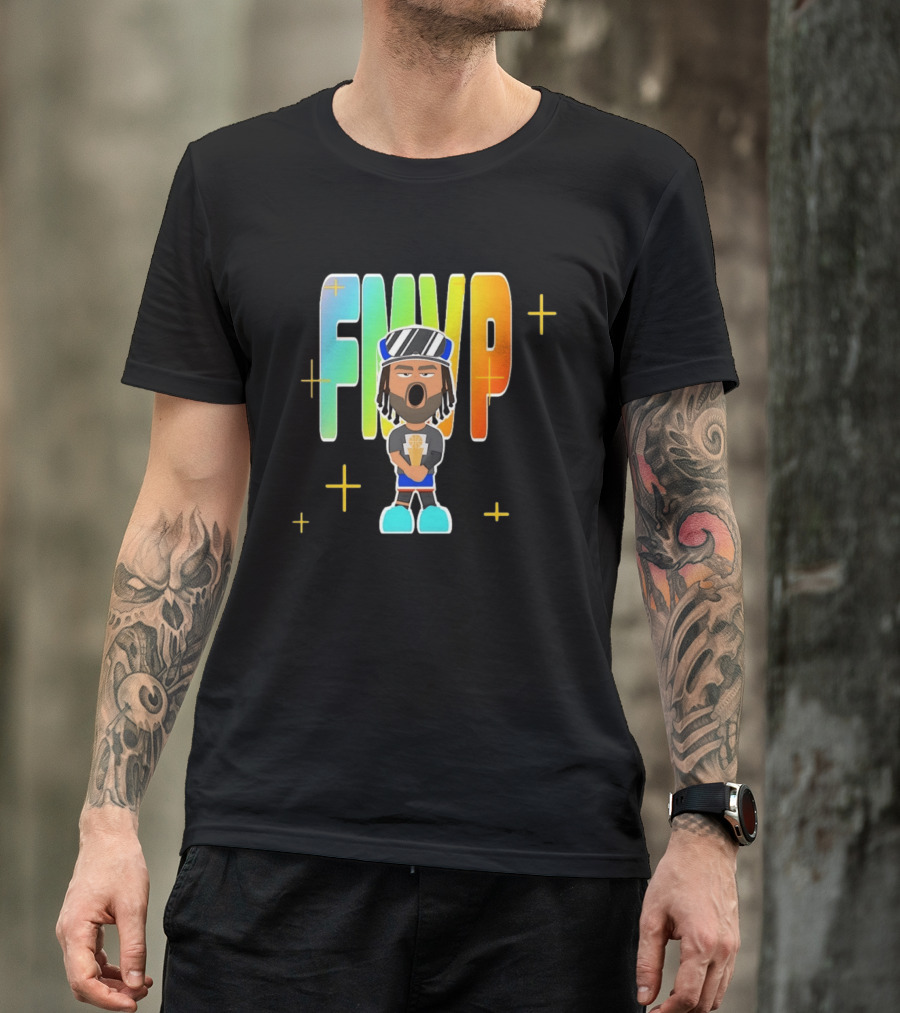 FMVP Jalen Brunson Cartoon New York Knicks 2026 Champs T-Shirt