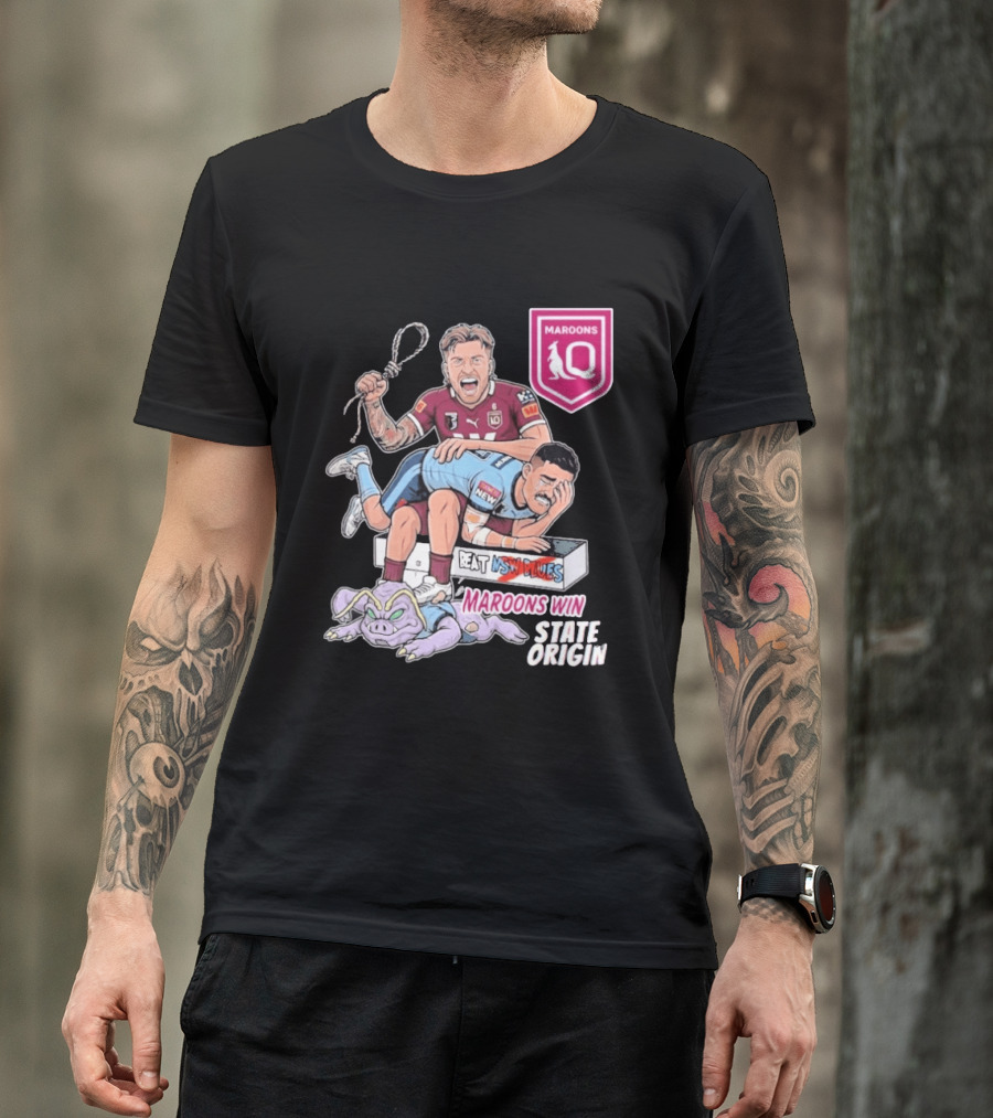 Queensland Maroons Win Over Nsw Blues State Origin Victory T-Shirt