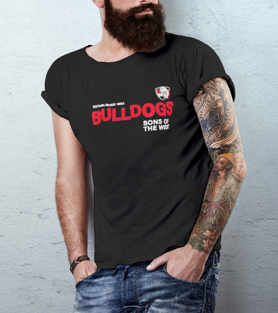 Western Bulldogs Established 1883 Sons Of The West T-Shirt