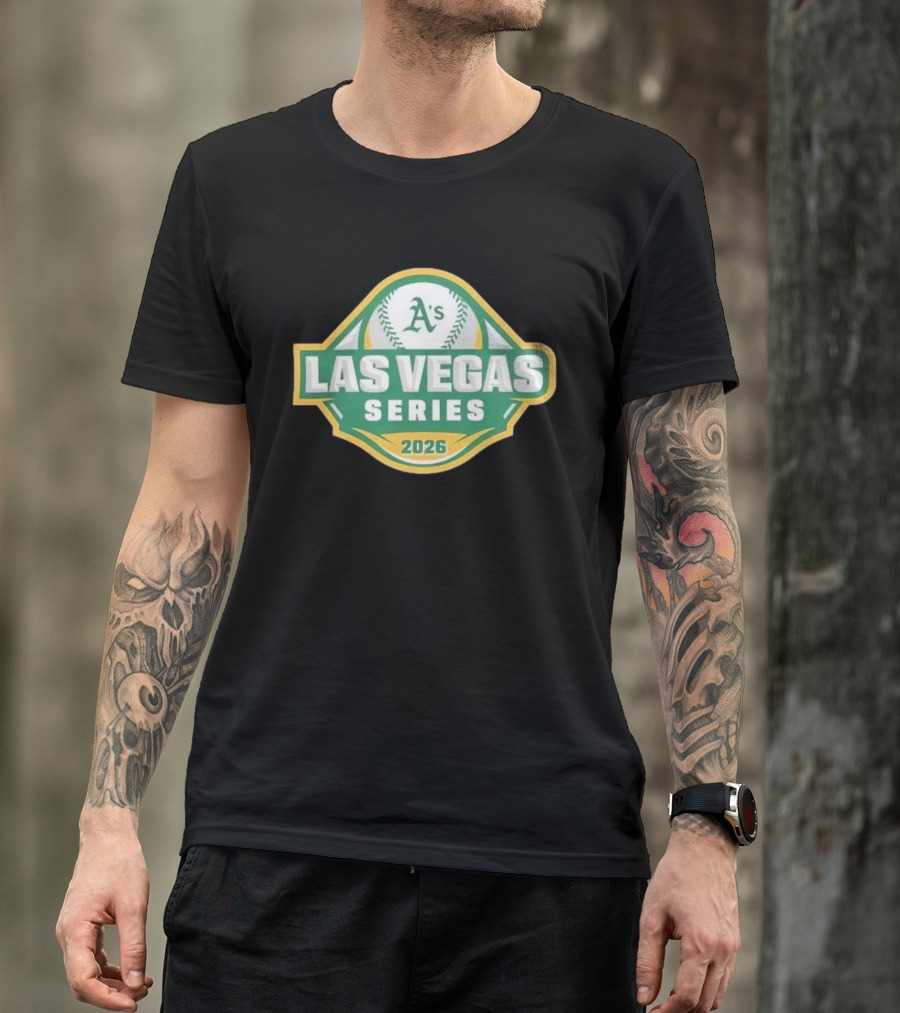 Oakland Athletics A's Las Vegas Series 2026 Green MLB Baseball T-Shirt