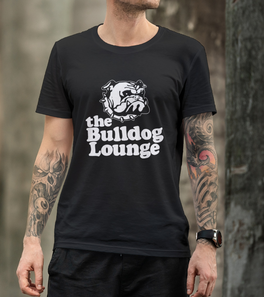 The Bulldog Lounge Dog Lover Bar Pub T-Shirt