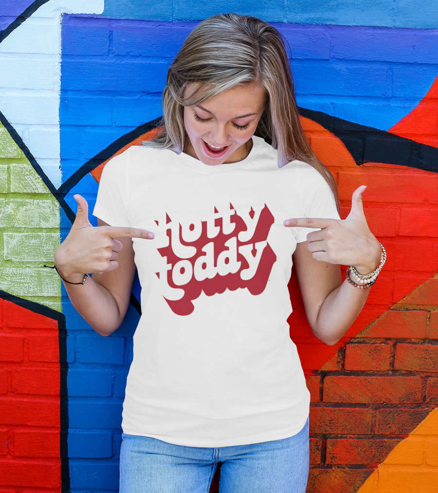 Hotty Toddy Text Art With Distinctive Red Lettering T-Shirt