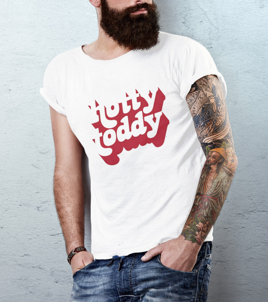 Hotty Toddy Text Art With Distinctive Red Lettering T-Shirt