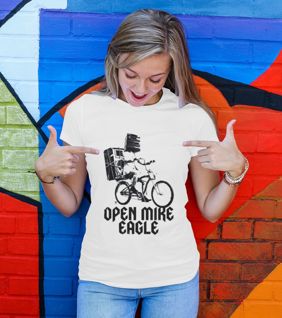 Open Mike Eagle Bicycle Art Hip Hop Alternative Rap T-Shirt
