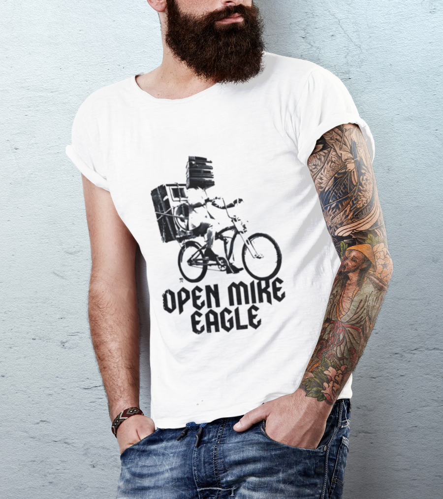 Open Mike Eagle Bicycle Art Hip Hop Alternative Rap T-Shirt