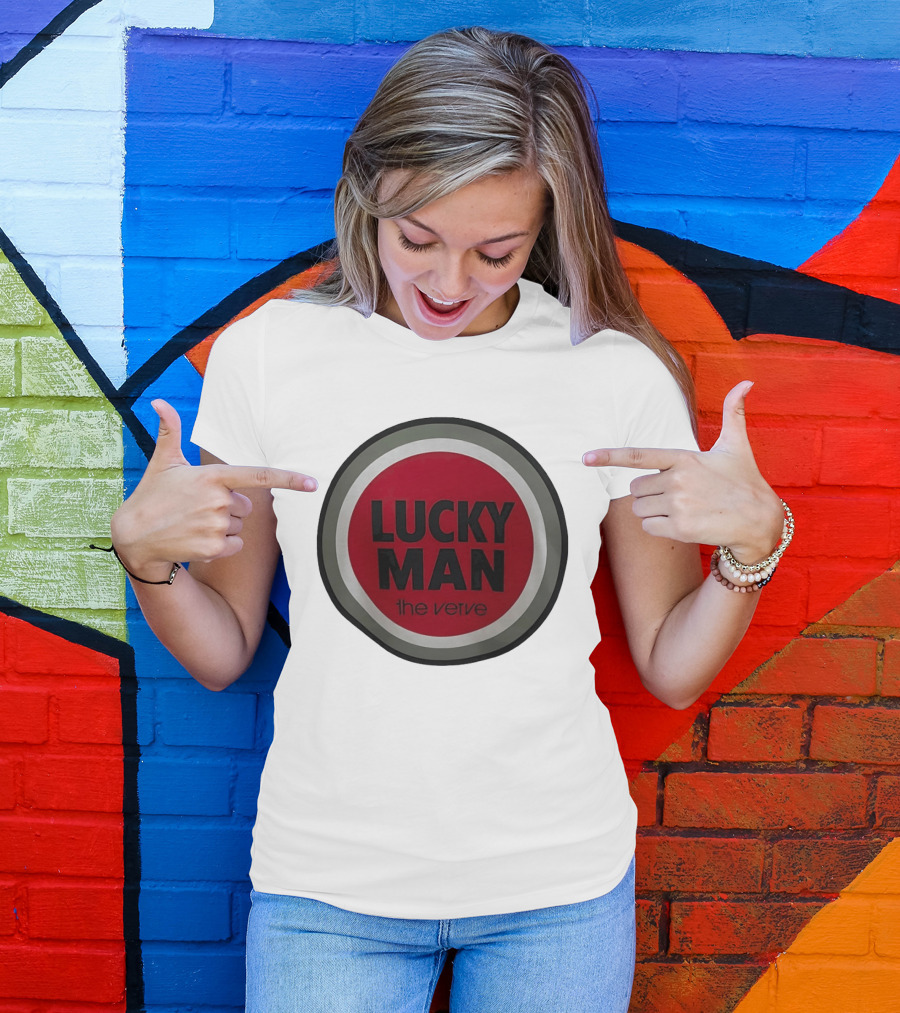 The Verve Lucky Man Red Circle T-Shirt