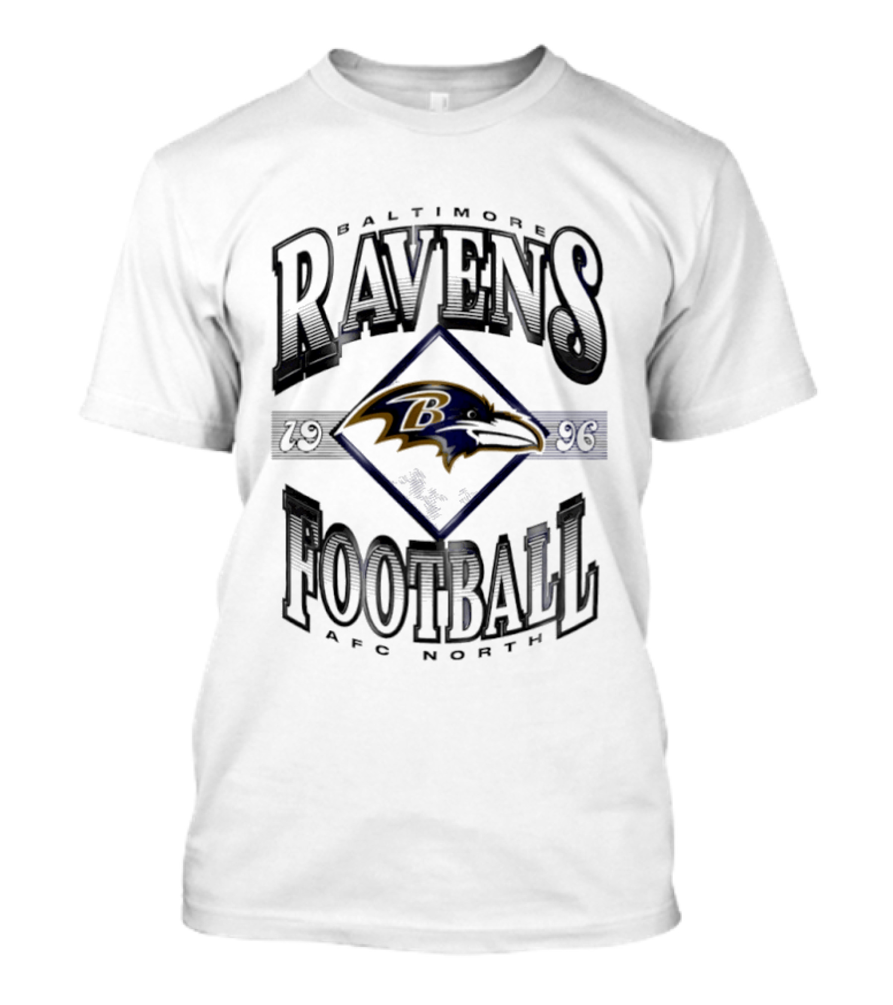 Baltimore Ravens Football 1996 AFC North Vintage Ravens T-Shirt