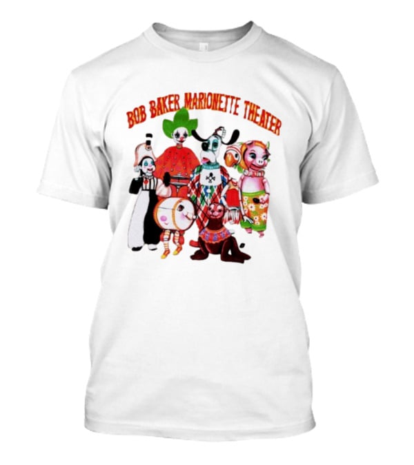 Bob Baker Marionette Theater Clown Dog Pig Characters T-Shirt