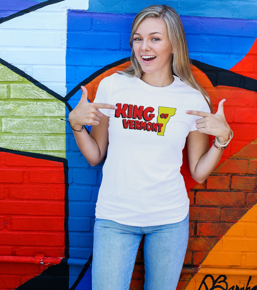 KING OF VERMONT Map T-Shirt