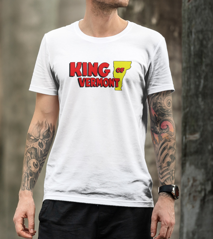 KING OF VERMONT Map T-Shirt