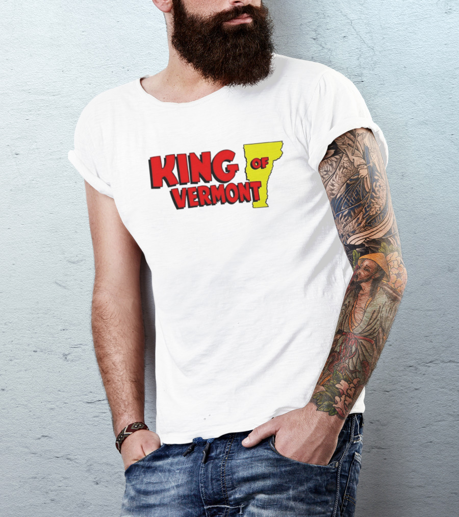 KING OF VERMONT Map T-Shirt