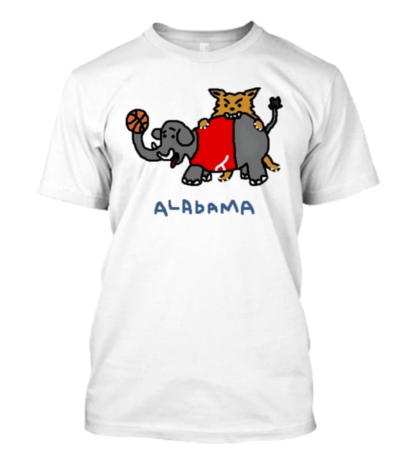 Kentucky Wildcats Vs Alabama Crimson Tide Basketball 2026 SEC Rivalry Paint T-Shirt