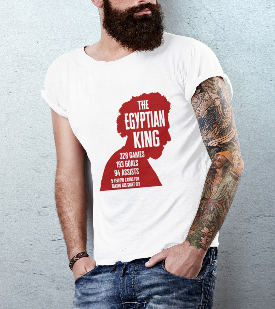The Egyptian King Mohamed Salah 328 Games 159 Goals 94 Assists Liverpool FC Stats T-Shirt