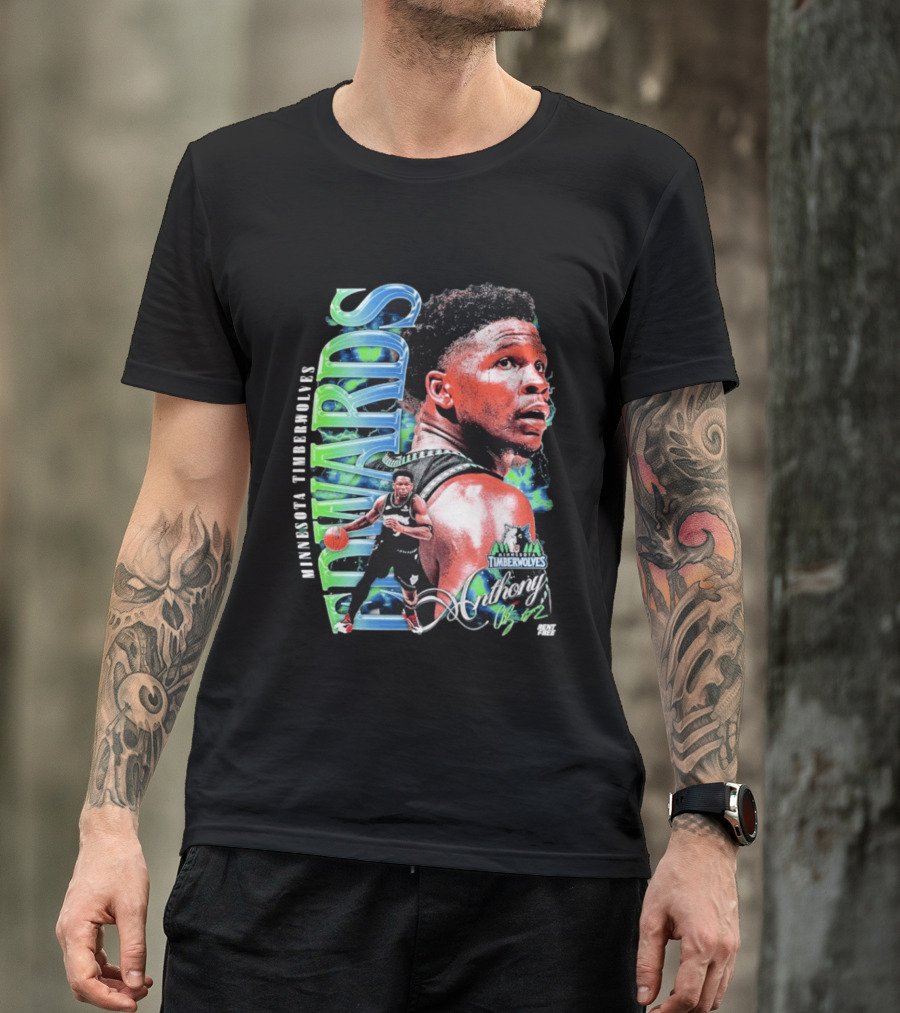 Anthony Edwards Minnesota Timberwolves Basketball Star Collage T-Shirt