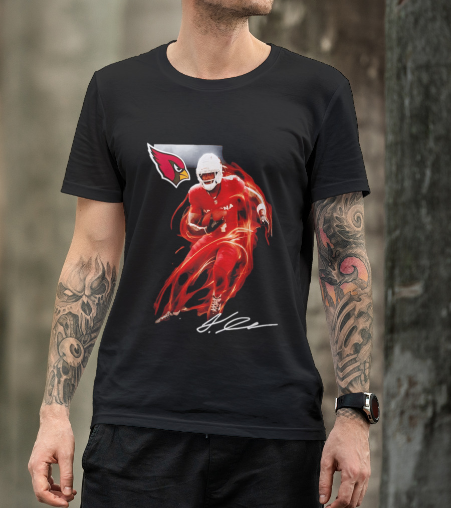 Arizona Cardinals Jeremiyah Love Legacy Rookie Football Player Signature Flame T-Shirt