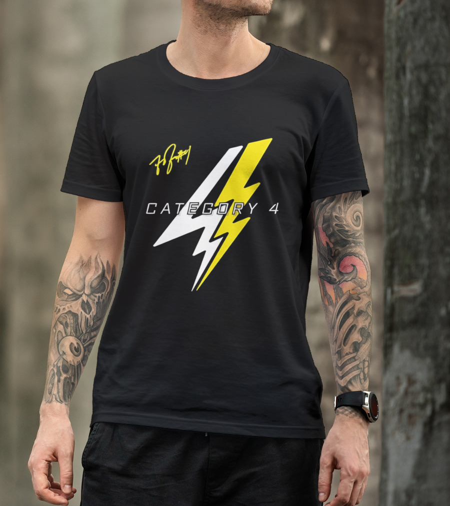 LSU Tigers Flau'jae Johnson Category 4 Lightning Bolt Signature T-Shirt