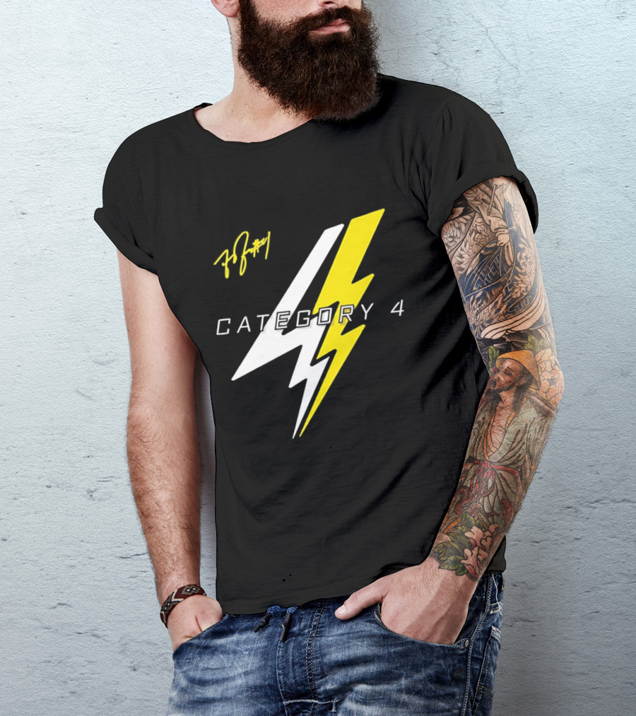 LSU Tigers Flau'jae Johnson Category 4 Lightning Bolt Signature T-Shirt