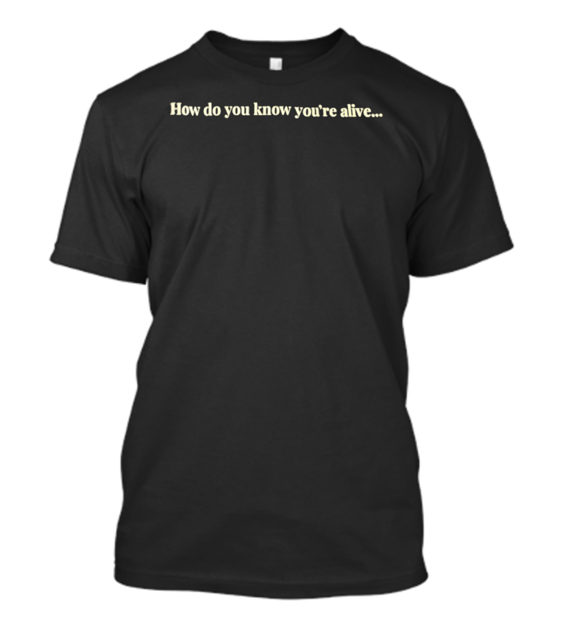 How Do You Know You're Alive Intriguing Question Journey T-Shirt