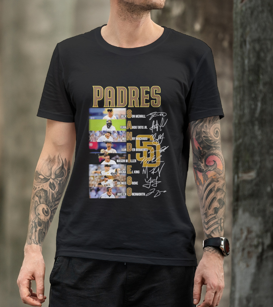 San Diego Padres Fernando Tatis Jr Manny Machado Xander Bogaerts Joe Musgrove Baseball T-Shirt