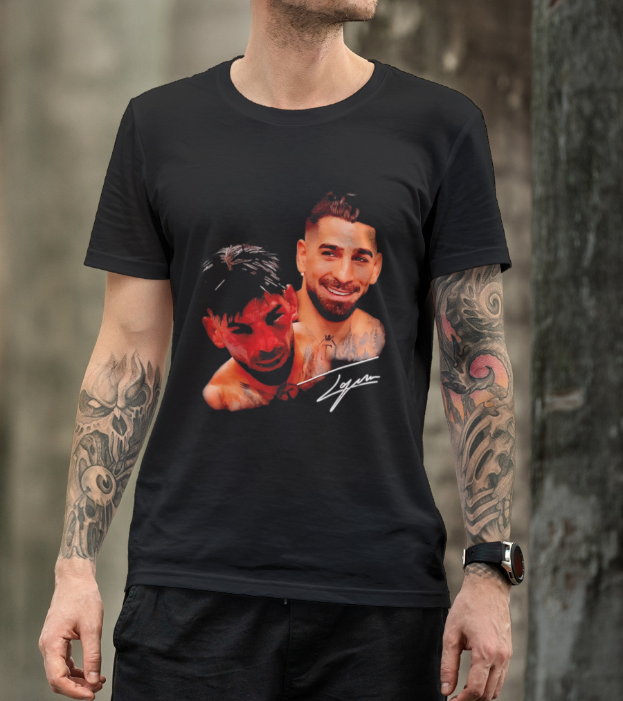 Ilia Topuria UFC Smiley Face And Bleeding Face Signature T-Shirt