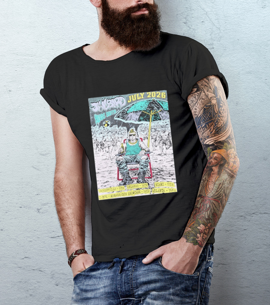 Jailbird Heads South July 2026 Tour Jacksonville Orlando Miami Tampa Atlanta T-Shirt