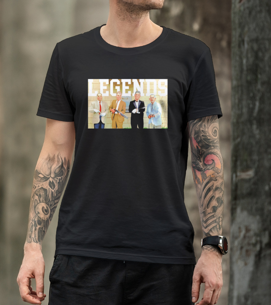 LEGENDS Ex Presidents Point Break Presidential Masks T-Shirt