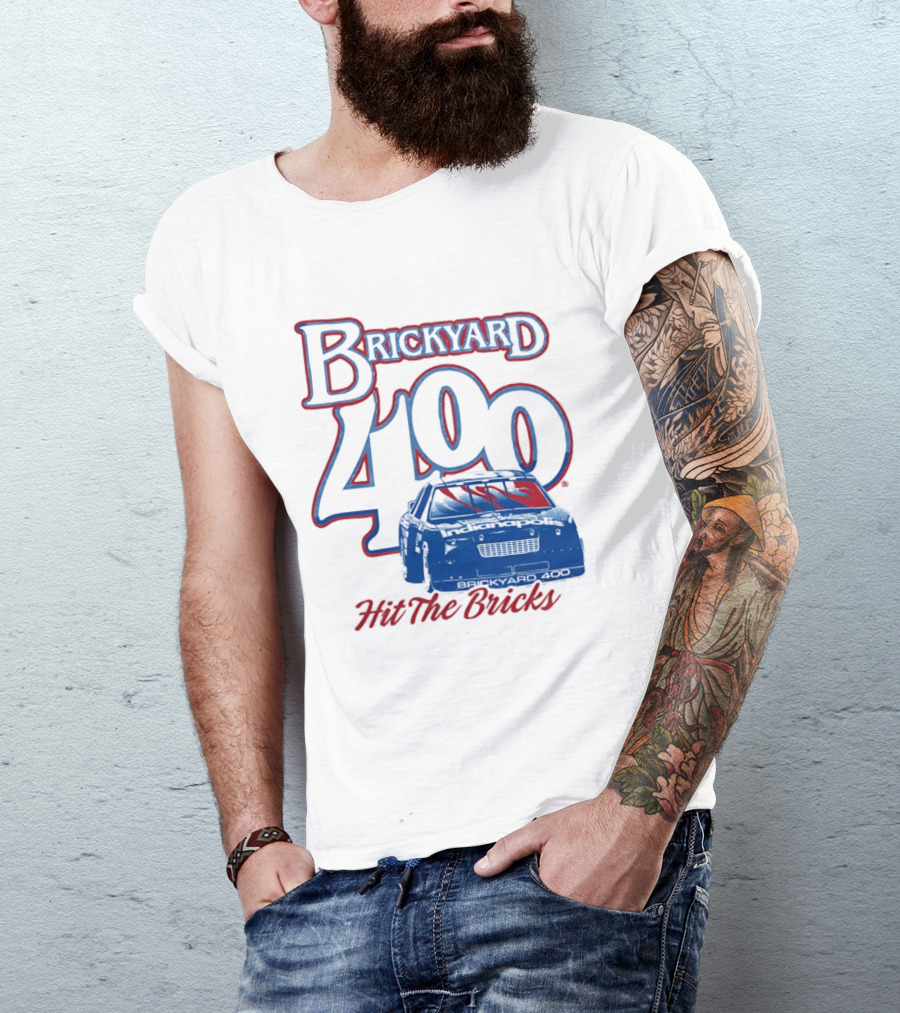 Brickyard 400 Hit The Bricks Indianapolis Motor Speedway Racing Car T-Shirt