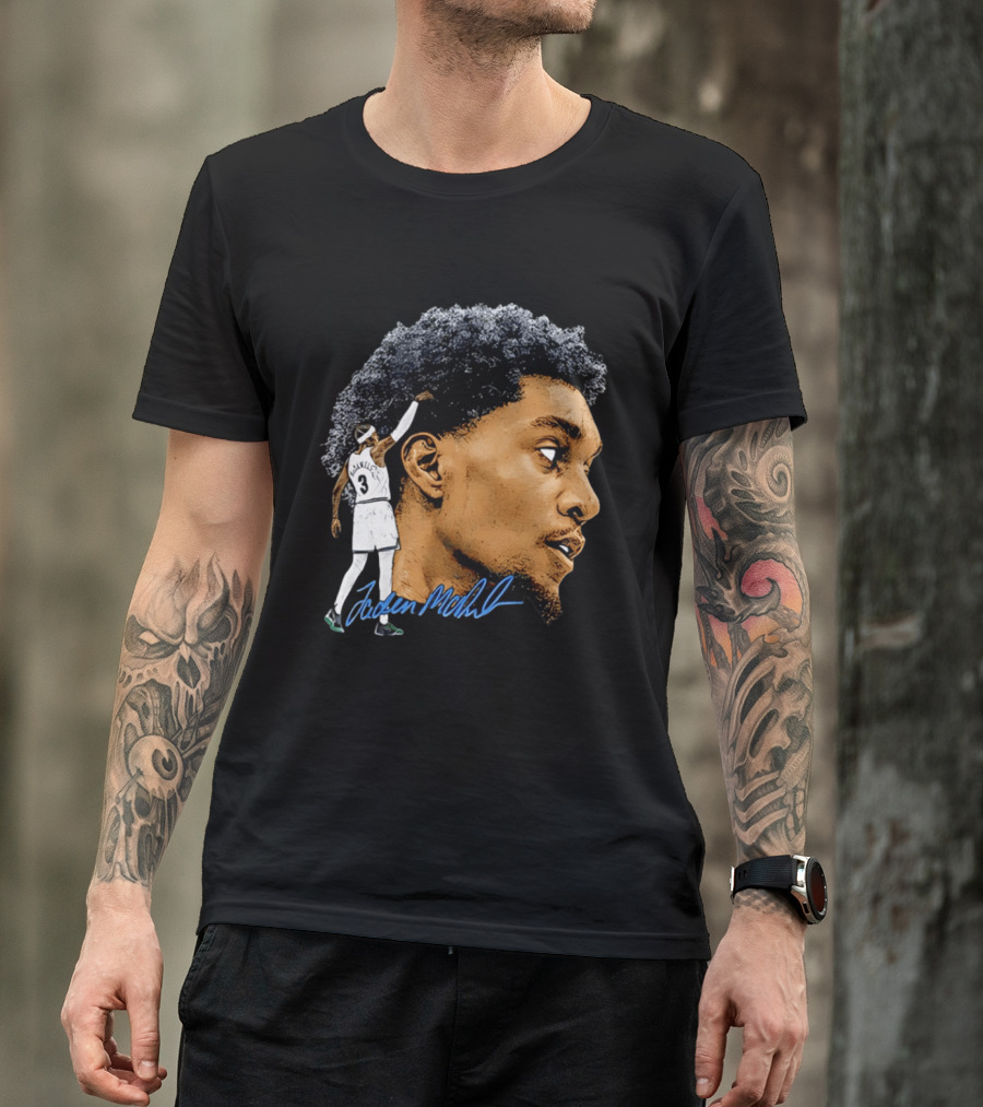 Anthony Edwards Minnesota Timberwolves Jordan McLaughlin Signature T-Shirt