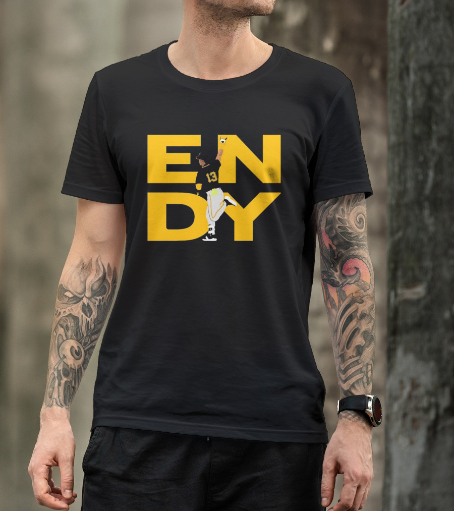 Endy Rodríguez 13 Pittsburgh Pirates Baseball T-Shirt