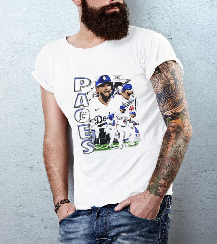 Andy Pages Los Angeles Dodgers 90s Bootleg Collage Dodgers 44 T-Shirt