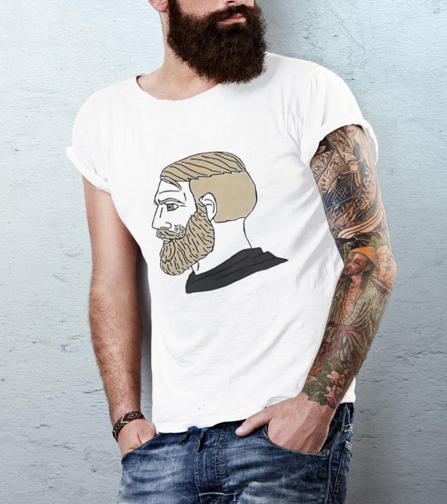 Chad Complex Gigachad Meme Alpha Male Profile T-Shirt