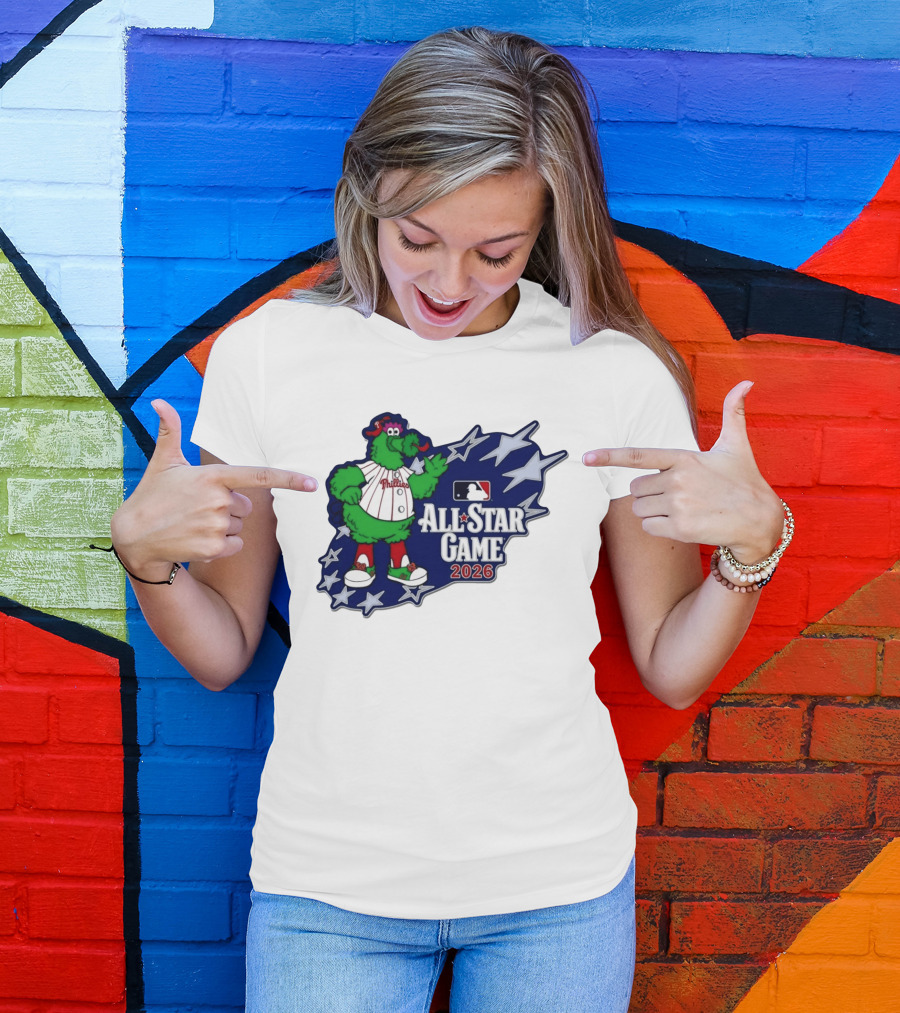 Philadelphia Phillies MLB All Star Game 2026 Phanatic Stars T-Shirt