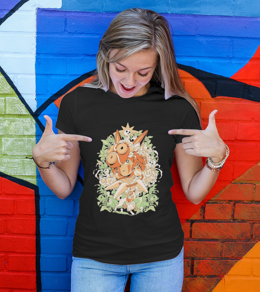 Princess Mononoke Moro Kodama Spirit Forest Adventure T-Shirt