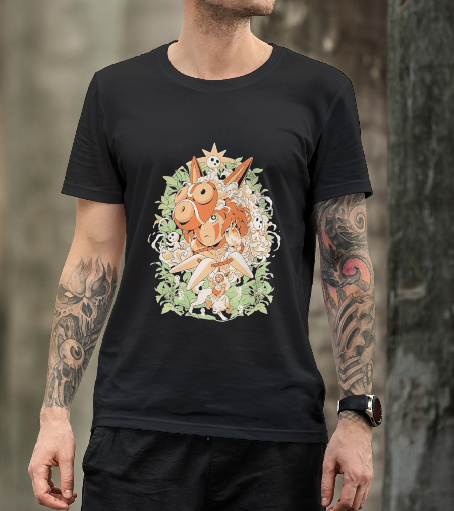 Princess Mononoke Moro Kodama Spirit Forest Adventure T-Shirt