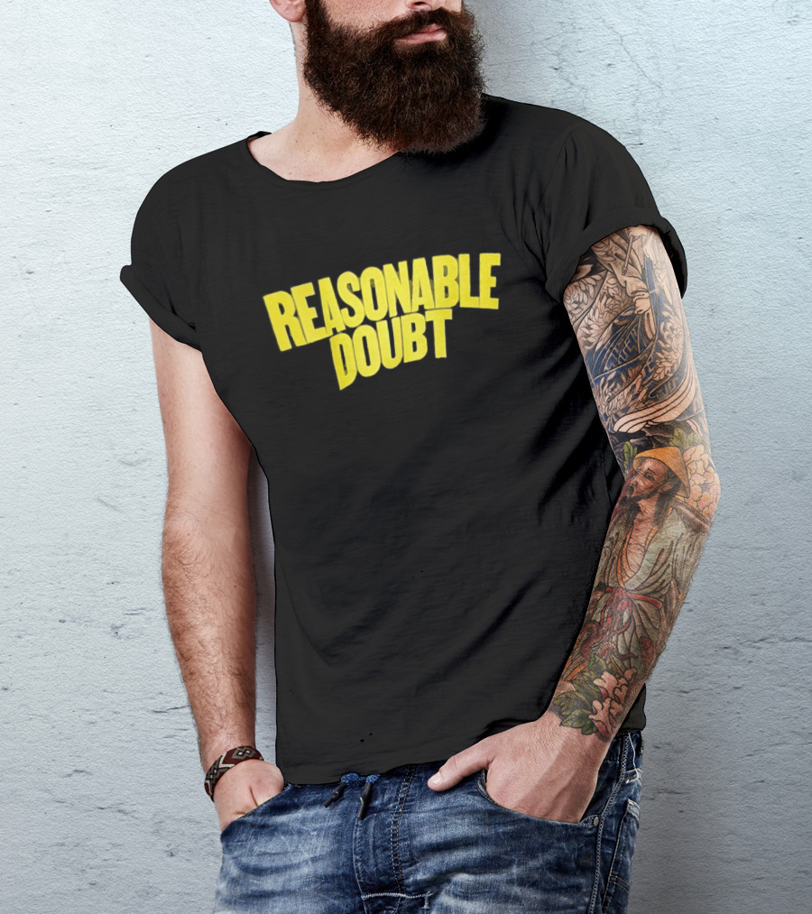 Reasonable Doubt Jay Z Hip Hop Rap Album Classic Bold Yellow T-Shirt