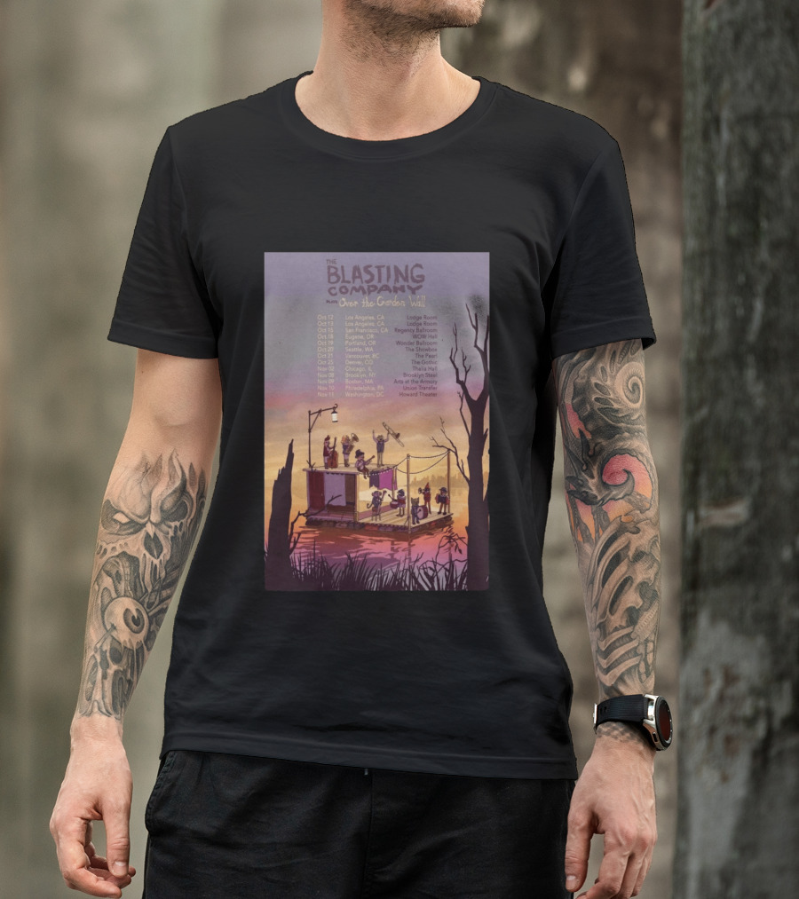 The Blasting Company Plays Over The Garden Wall Tour Dates 2026 Concert Locations T-Shirt