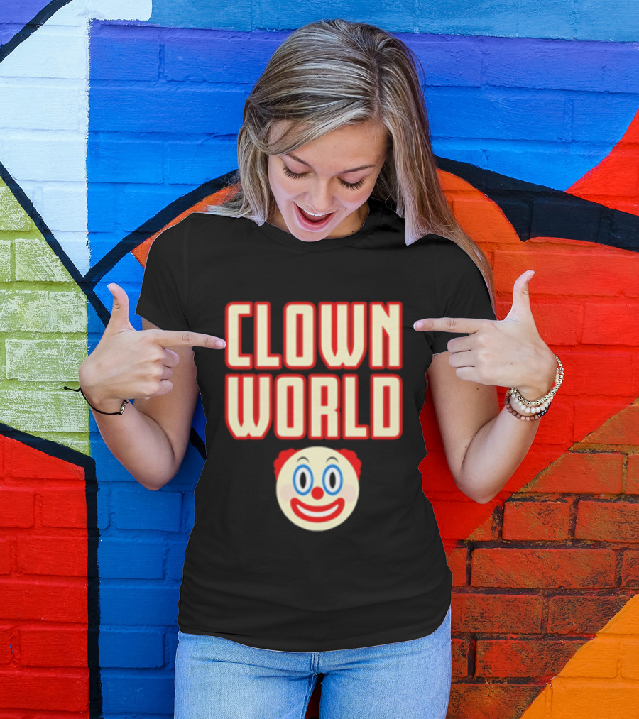 Clown World Satire Humor Iconic Face T-Shirt