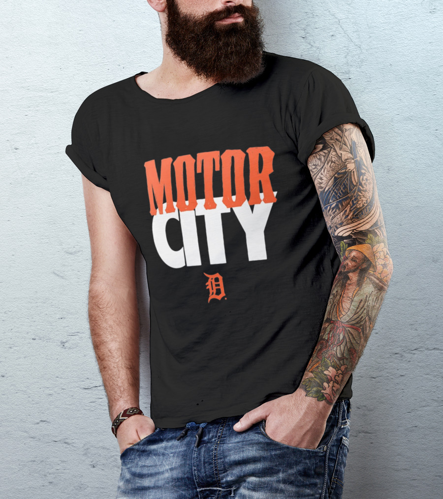 Detroit Tigers Motor City MLB Baseball Team Fan Gear T-Shirt