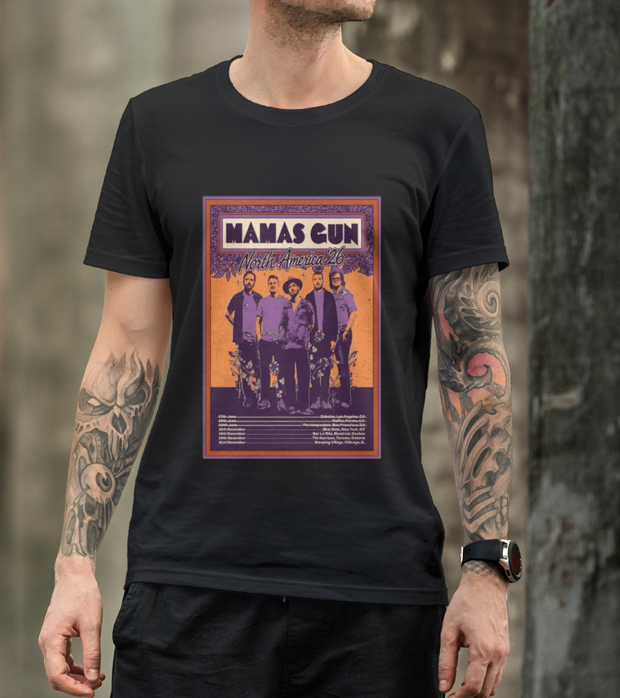 Mamas Gun North America Tour 2026 Dates And Locations T-Shirt
