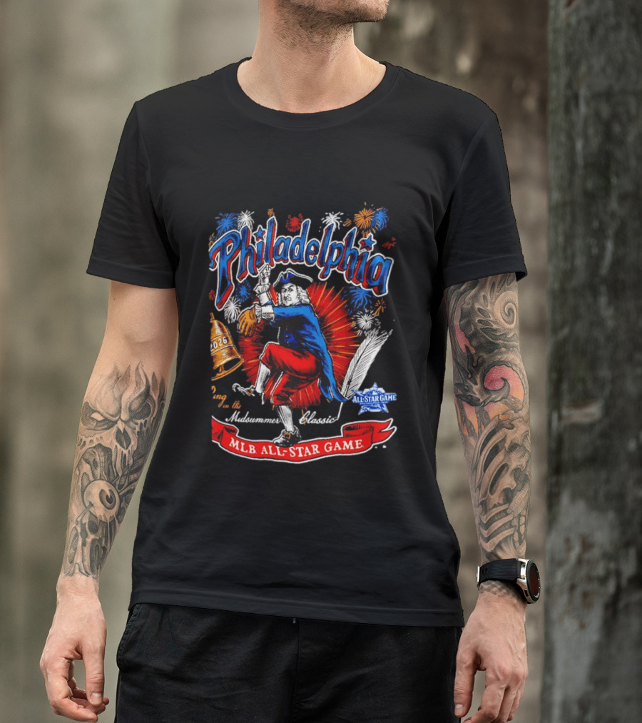 Philadelphia 2026 MLB All Star Game Midsummer Classic Fireworks T-Shirt