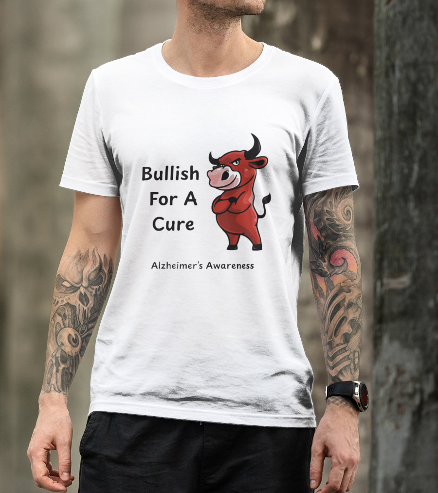 Bullish For A Cure Alzheimer's Awareness Red Bull T-Shirt