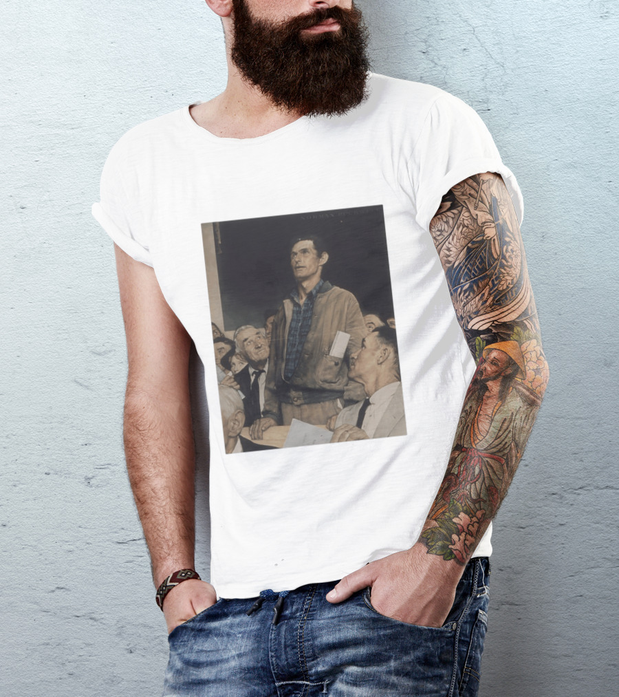 Norman Rockwell Four Freedoms 1943 Freedom Of Speech Timeless T-Shirt