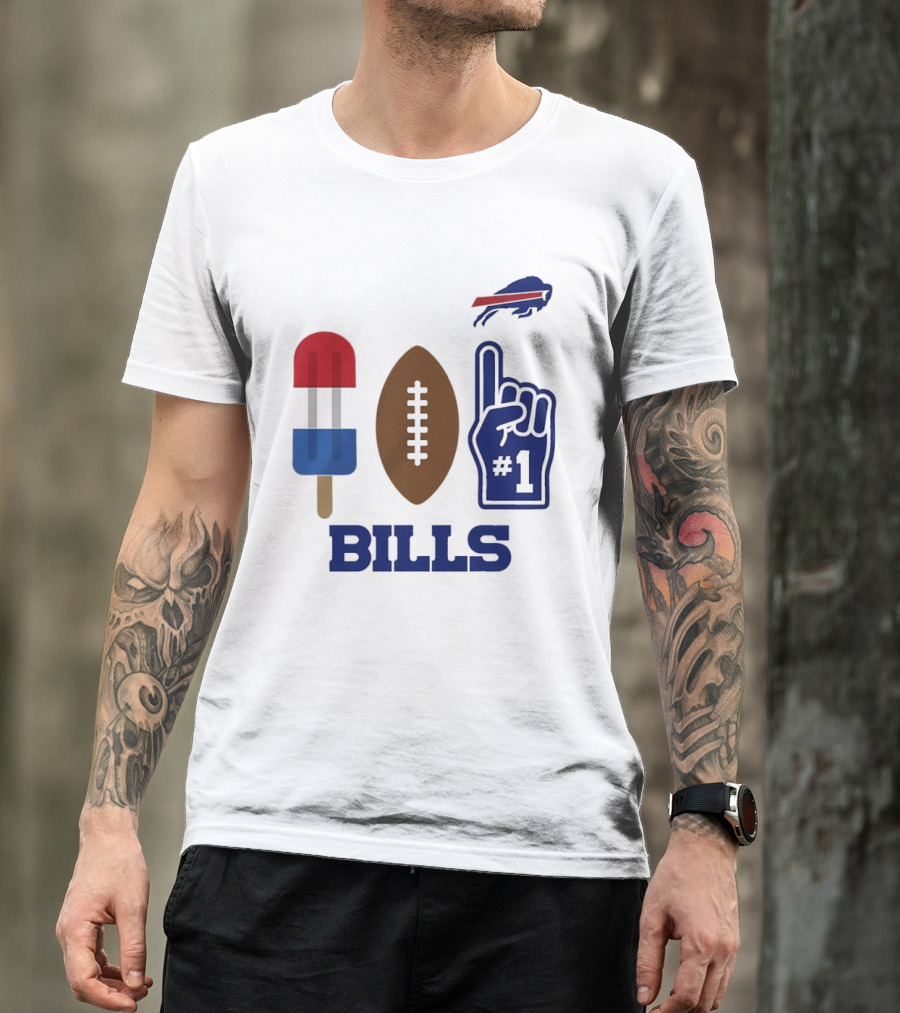 Buffalo Bills Football Popsicle Foam Finger 2026 Season T-Shirt