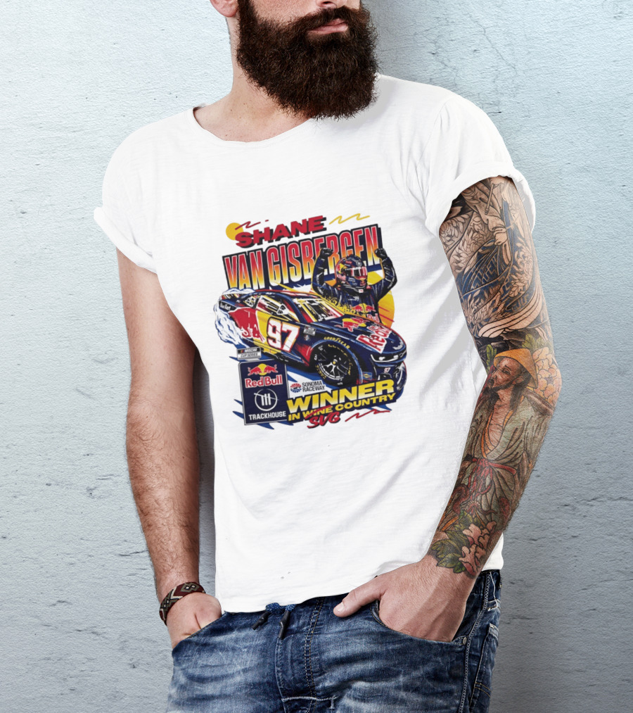 Shane Van Gisbergen Red Bull Trackhouse Racing Sonoma Raceway Winner SVG 97 T-Shirt