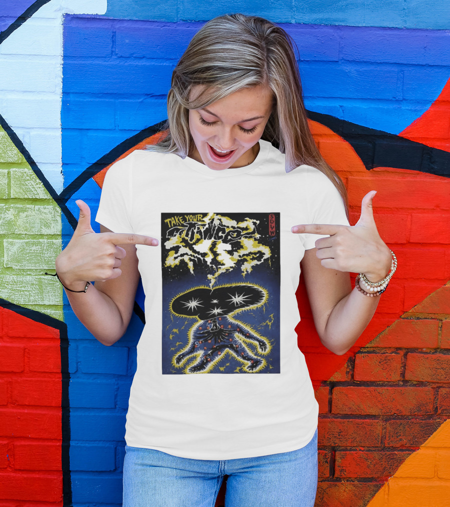 Take Your Chance SLW Electric Cosmic Figure Explosion T-Shirt